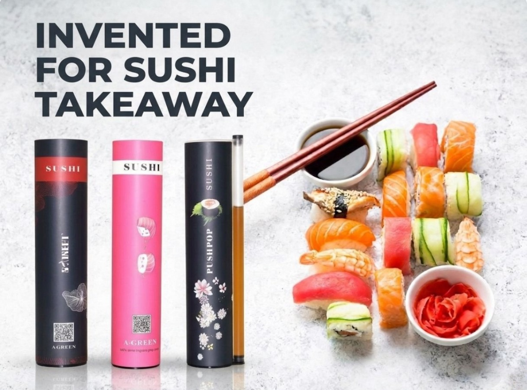 Empaque tubular Sushi Tube para sushi